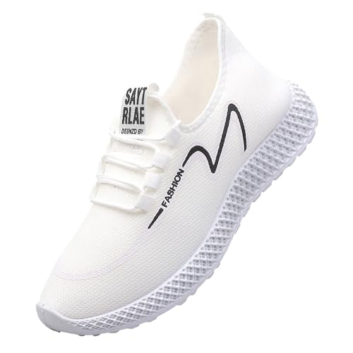 Mesh-Sportschuhe für Herren, Outdoor, lässig, dicke Unterseite, atmungsaktiv, bequem, weich, leicht, Netzstoff, Joggingschuhe, Sommer, Wandern, Freizeit, Sneaker, rutschfest, Trekkingschuhe, weiß, 38 Mesh-Sportschuhe für Herren, Outdoor, lässig, dicke Unterseite, atmungsaktiv, bequem, weich, leicht, Netzstoff, Joggingschuhe, Sommer, Wandern, Freizeit, Sneaker, rutschfest, Trekkingschuhe, weiß, 38 von Generisch
