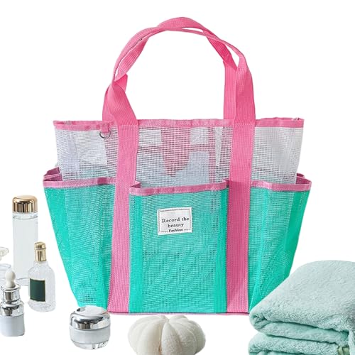 Mesh Strandtasche,Faltbare Große Mesh Schwimmtasche -Damen Schultertasche Für Urlaub Outdoor Freizeit Boot Ausflug Sport Mesh Strandtasche,Faltbare Große Mesh Schwimmtasche -Damen Schultertasche Für Urlaub Outdoor Freizeit Boot Ausflug Sport von Generisch