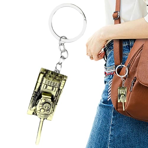 Metall-Schlüsselanhänger – Kreatives Geldbörsen-Ornament | Rucksack-Schlüsselanhänger, Schlüsselhalter, Taschenanhänger, Panzer-Modell-Anhänger, modischer cooler Schlüsselanhänger für Männer und Metall-Schlüsselanhänger – Kreatives Geldbörsen-Ornament | Rucksack-Schlüsselanhänger, Schlüsselhalter, Taschenanhänger, Panzer-Modell-Anhänger, modischer cooler Schlüsselanhänger für Männer und von Generisch