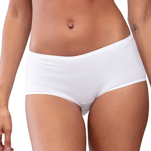 Mey 2er Pack Damen Panty - Unterhose - Bio-Baumwolle - Made in Germany - Serie Organic - 29817 (42, Weiss) von Generisch