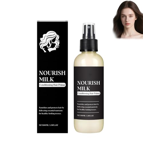 Milk Haarspülung Hair Spray, Leave In Conditioner, Super Milk Haarspray Für Geschmeidiges Haar, Hitzeschutz Für Haare,Glanzspray Für Geschmeidige Haar, Für trockenes und sprödes Haar (1PC) von Generisch