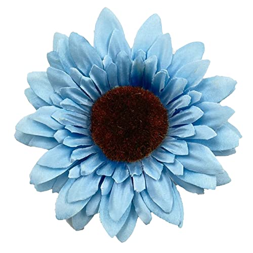 Mini Blumen Haarspangen Frühling Sommer Sonne Haarnadel Simulation Tuch Kunst Sonnenblume Kopfschmuck Limelight Gürtel Schmuck Damen (B, One Size) von Generisch