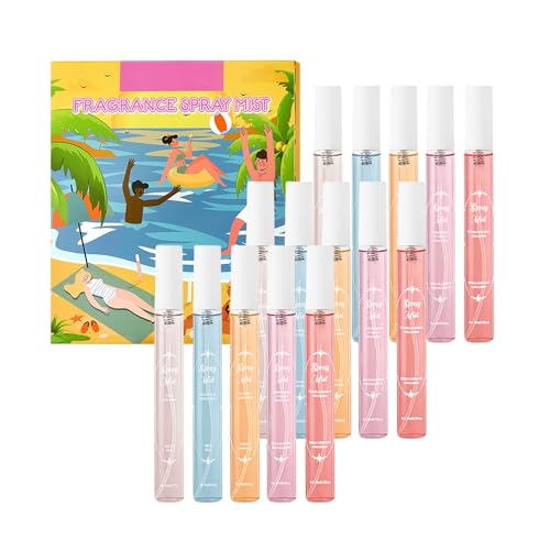 Mini Parfüm Set, Verschiedene Düfte, Lang Anhaltendes und Frisch Fruchtiges Spray Für Frauen, 5x10ml Eau de Parfum mit frischen Blumigen und Fruchtigen Düften, Reisegröße, Geschenk-Set (5×10ml, 3) von Generisch