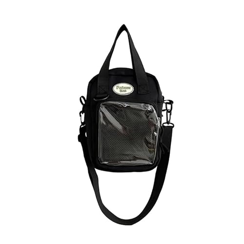 Mini-Tragetasche für Damen, transparent, klein, Kawaii-Umhängetasche, einfache Handtaschen, große Kapazität, Crossbody-Taschen, Geschenke, einfarbig, A3 von Generisch