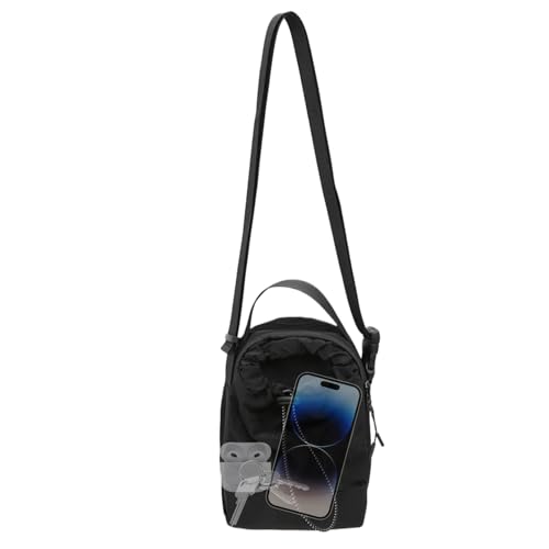 Mini-Umhängetasche | Kleine Dokumententasche und Reisepass für Damen und Herren - Tragbarer Handyhalter für Fitnessstudio Reisen Reisen Outdoor Wandern, Schwarz , riferimento alla descrizione von Generisch