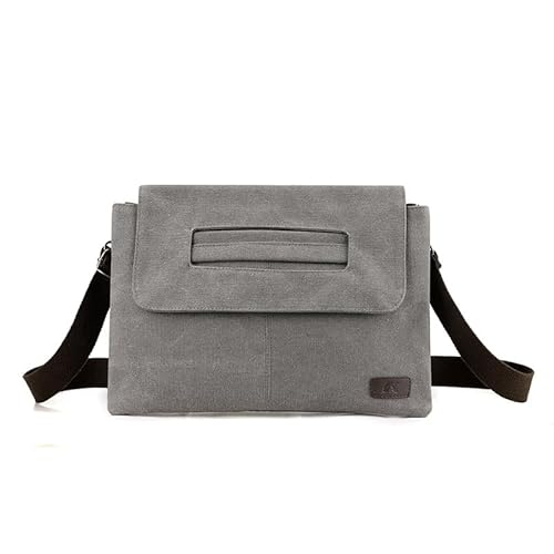 Minimalistische Oxford Messenger Bag für Damen und Herren, lässige Umhängetasche mit verstellbarem Riemen, Multi-Pocket-Crossbody-Tasche für Reisen, Alltag und Streetwear, Grau 2, Einheitsgröße Minimalistische Oxford Messenger Bag für Damen und Herren, lässige Umhängetasche mit verstellbarem Riemen, Multi-Pocket-Crossbody-Tasche für Reisen, Alltag und Streetwear, Grau 2, Einheitsgröße von Generisch