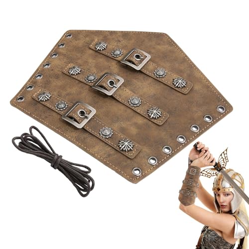 Mittelalterliche Armschienen – Schnallen-Armschienen – Handgelenkbandage – wasserdicht, Vintage, mittelalterliche Armschienen für Cosplay-Mottoparty von Generisch