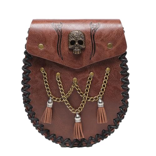 Mittelalterliche Gürteltasche, mittelalterliche Hüfttasche | PU-Leder-Geldbörse - Tragbare Hüfttasche, Handyhalter, Gürteltasche für Männer, Renaissance-Accessoires von Generisch