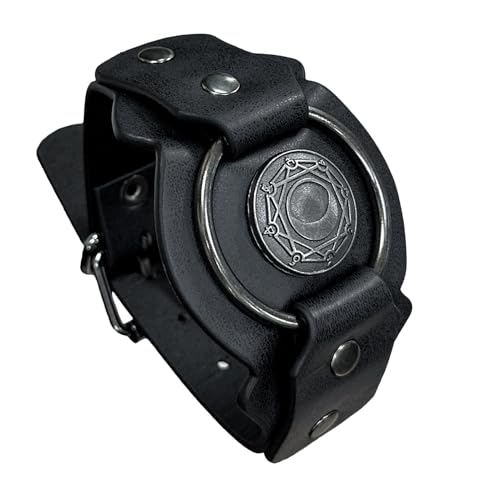 Mittelalterliches Cosplay-Armband – Damen und Herren, PU-Leder, Mittelalter-Armband, verstellbar, Schnallenverschluss, Schmuck, Retro, für Halloween, Rollenspiele, Refer to description, Leder, Unisex von Generisch