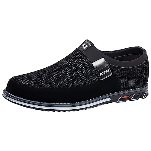 Mocasines Herren, Mokassins Herren Slip on Moccasins Leder Hausschuhe Flache Bootsschuhe Comfort Business Herrenschuhe Klassische Loafer Gummi Sohle Slipper Weich Anzugschuhe Schwarz Mocasines Herren, Mokassins Herren Slip on Moccasins Leder Hausschuhe Flache Bootsschuhe Comfort Business Herrenschuhe Klassische Loafer Gummi Sohle Slipper Weich Anzugschuhe Schwarz von Generisch