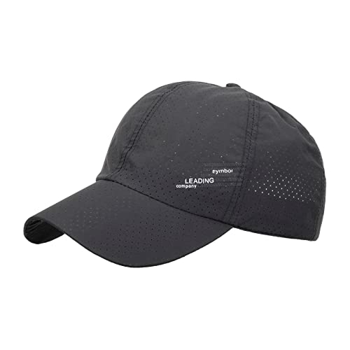 Mode Frauen Männer Sport Bergsteigen Atmungsaktive Strand Baseball Cap Hip Hop Hut Sonnenhut Kinder Cap Base Caps Männer (Dark Gray, One Size) von Generisch