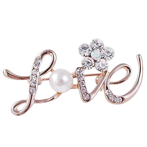 Mode Liebe Brosche Kristall Strass Broschen Pin Schals Schal Clip Schmuck Zubehör Hochzeit Geschenk für Frauen Dame Robust und Praktisch Mode Liebe Brosche Kristall Strass Broschen Pin Schals Schal Clip Schmuck Zubehör Hochzeit Geschenk für Frauen Dame Robust und Praktisch von Generisch