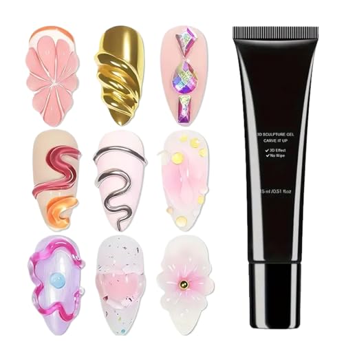 Modelliergel Für Nägel | 15ml Gel Nagelkleber Für Dekorationen,Schönheitspflegeprodukte für Strasssteine Aufkleber Dekoration Skulptur Zuhause Party Charm Salon Tägliche Anwendung und Urlaub Modelliergel Für Nägel | 15ml Gel Nagelkleber Für Dekorationen,Schönheitspflegeprodukte für Strasssteine Aufkleber Dekoration Skulptur Zuhause Party Charm Salon Tägliche Anwendung und Urlaub von Generisch