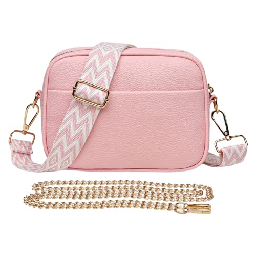 Modische, schlichte Umhängetasche aus strukturiertem Leder, kleine quadratische Umhängetasche Kinder Taschen (22CM) von Generisch
