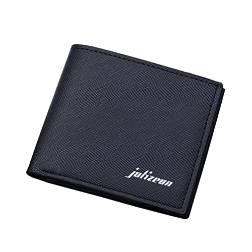 Modische Ausweis-Geldbörse, einfarbig, offen, mehrere Kartenfächer, Clutch, Leder, Handygeldbörse, Schwarz , Einheitsgröße von Generisch