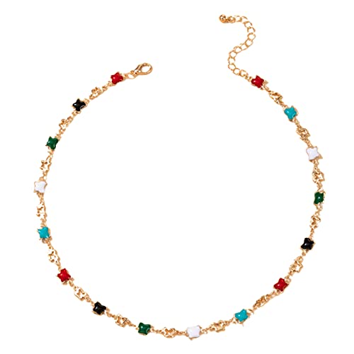 Modische Choker-Halskette für Damen, Perlenanhänger, dünne Schlüsselbeinkette, Sommerschmuck, Geschenk, praktisch und professionell von Generisch