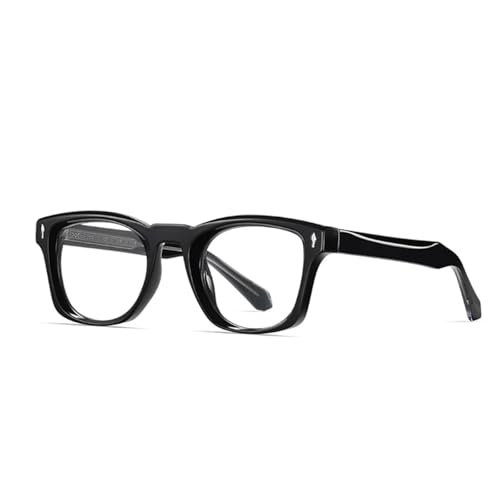 Modische Luxus-Sonnenbrille für Damen, Retro-Nieten, Punk, klarer Farbverlauf, UV400, Schwarz / klar, Einheitsgröße von Generisch