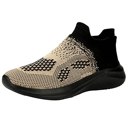 Modische Turnschuhe, orthopädisch, leicht, Wanderschuhe für Herren, Paar, lässig, atmungsaktiv, modisch, flach, lässig, Wanderschuhe, khaki, 42 2/3 EU von Generisch