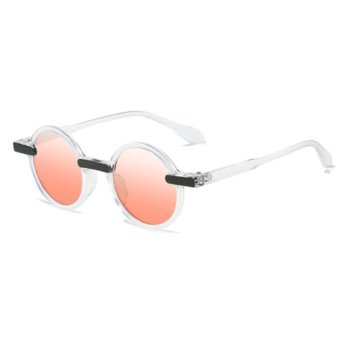 Modische runde Sonnenbrille für Damen, Trends, mehrfarbig, Punk, UV400, Brillen, weibliche Brillen, Einheitsgröße, C7BlackWhite-Clear Modische runde Sonnenbrille für Damen, Trends, mehrfarbig, Punk, UV400, Brillen, weibliche Brillen, Einheitsgröße, C7BlackWhite-Clear von Generisch