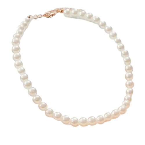 Modische süße vielseitige charmante elegante Imitationsperlenhalskette Muttertag Party Weihnachten Valentinstag Geburtstag, Einheitsgröße von Generisch