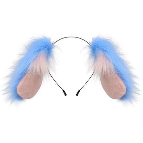 Modischer Haarreif für Hunde mit Schlappohren, Plüsch, stilvolles Ohr-Haarband für verschiedene Kopfgrößen von Generisch