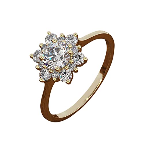 Modischer Prinzessinnen-Ring für Braut, Ehering, Paar, Versprechen, Verlobungsring, Jahrestag, Schmuck-Set, Ringe für Frauen, 34, Aluminiumlegierung, Kein Edelstein Modischer Prinzessinnen-Ring für Braut, Ehering, Paar, Versprechen, Verlobungsring, Jahrestag, Schmuck-Set, Ringe für Frauen, 34, Aluminiumlegierung, Kein Edelstein von Generisch