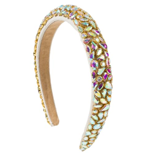Modisches Damen-Stirnband, Volldiamant-Farbblockierung, schwere Industrie, wunderschöner Ball, klassische Haarbekleidung Modisches Damen-Stirnband, Volldiamant-Farbblockierung, schwere Industrie, wunderschöner Ball, klassische Haarbekleidung von Generisch
