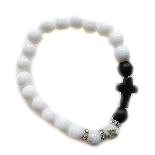 Modisches Herren-Armband mit Stein, 8 mm, Kristallperlen, Armbänder, Armreifen für Damen, Schmuckanhänger von Generisch