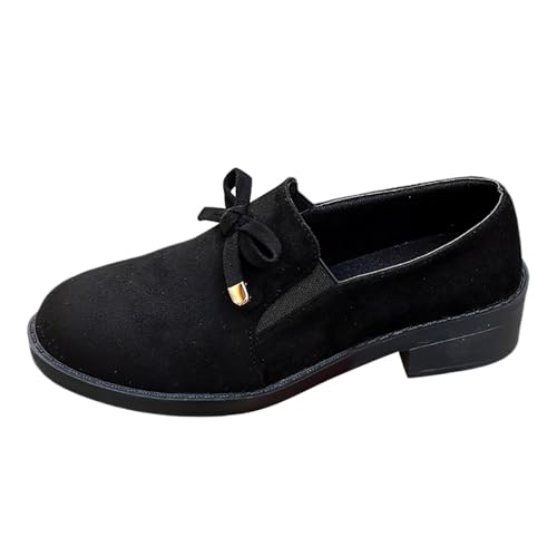 Mokassins Damen Chunky Loafer– Leichte, Bootsschuhe Einzelschuhe Schlupfschuhe Atmungsaktive Freizeitschuhe Mit Weicher Sohle | Bequeme Slip-On Mokassins in Weiter Passform Für Sommer & Alltag von Generisch