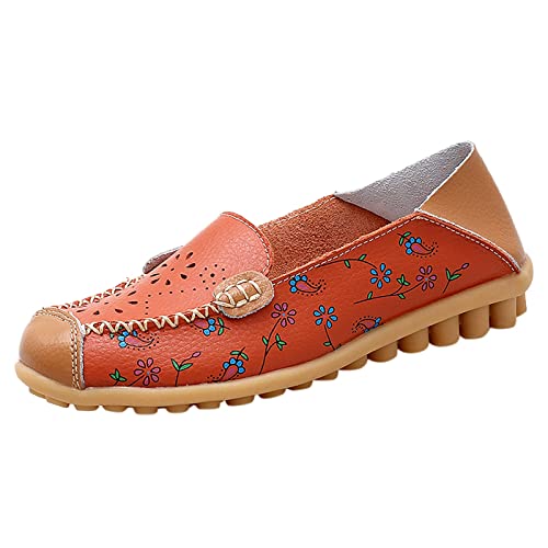 Mokassins Damen Loafer Anzugschuhe Schuhe Halbschuhe Mokassin Leder Atmungsaktive Wildleder Abendschuhe Stoffschuhe Slipper College Trachten Für Sommerschuhe Schlupfschuhe Lederschuhe Business Arbeit von Generisch