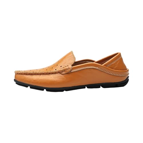 Mokassins Herren Flache Slip On Freizeitschuhe, Weiche Sohle Business Schuhe Oxfords Ohne Schnürsenkel Fahrschuhe, Leicht Große Größe Loafer Halbschuhe, Atmungsaktiv Lederschuhe Herrenschuhe Mokassins Herren Flache Slip On Freizeitschuhe, Weiche Sohle Business Schuhe Oxfords Ohne Schnürsenkel Fahrschuhe, Leicht Große Größe Loafer Halbschuhe, Atmungsaktiv Lederschuhe Herrenschuhe von Generisch