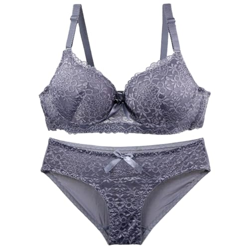 Monatsabrechnungen Anzeigen Must Haves BH Set Damen Push Up BH Mit Bügel Spitze Unterhosen Dessous Sets Große Größen Bequeme Vollschalen BH Slip Frauen Babydoll Lingerie Unterwäsche Outlet Shop Sale von Generisch