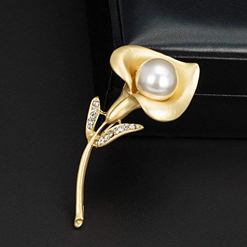 Morning Glory Anstecknadel für Hochzeit, Brautschmuck, Anstecknadel, Kleidung, Accessoires, Clip für Damen, goldfarben, praktisch und praktisch von Generisch