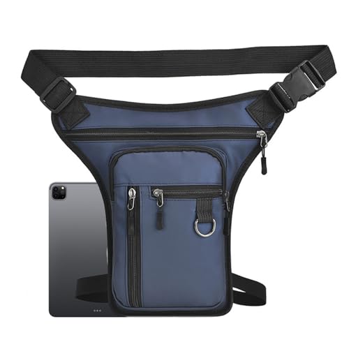 Motorrad-Beintasche – Hüfttasche, Oberschenkeltrage aus Leder, kompakte Mehrzwecktasche mit Multi-Taschen-Design für Radfahren, Wandern, tägliches Pendeln und freihändige Bequemlichkeit für Männer und von Generisch