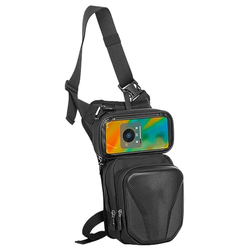 Motorrad-Beintasche – wasserdichte Motorrad-Beintasche für Herren – wasserdichte Bauchtasche mit verstellbarem Riemen für Werkzeug, Reiten und Alltag von Generisch