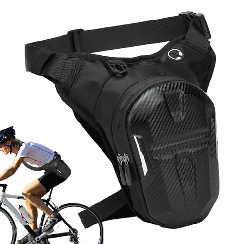 Motorrad Oberschenkeltasche | Verstellbare Oberschenkeltasche Mit Beinriemen - Multifunktionale Sporttasche Mehrere Taschen Für Motorrad Frauen Radfahren Wandern Angeln von Generisch
