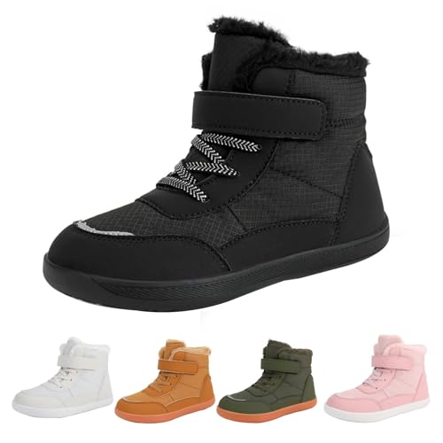 Motorradschuhe FüR Herren - Atmungsaktiv, BarfußSchuhe VerstäRkte Leder Biker, Motorradstiefel MäNner Mit KnöChelstüTze, Winterschuhe GefüTtert Trekking-Wanderschuhe Rutschfest Winterstiefel von Generisch