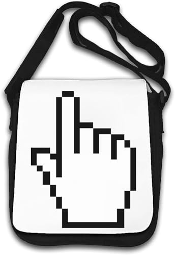 Mouse Cursor Point And Click Graphic Umhängetasche weiß von Generisch