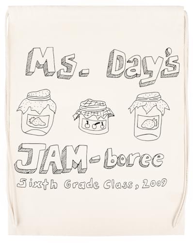 Ms. Days Jam-Boree 2009 Unisex Sporttasche Beige Turnbeutel von Generisch