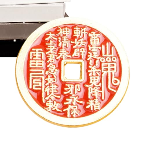 Münze Chinesisch - Talisman Anhänger Kette | Tragbares Sammlerstück Erinnerungsstück Für Damen Herren Dekorativer von Generisch