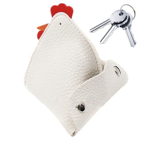 Münzgrundstück - Reißverschlussmünzenbeutel | Handgefertigte Brieftasche | Münzen Geldbörse | Ooster Form PU Leder Mini Brieftasche | Anhänger Beutelschlüsselkofferhalter mit Schnallen, Kopfhörerbeute von Generisch