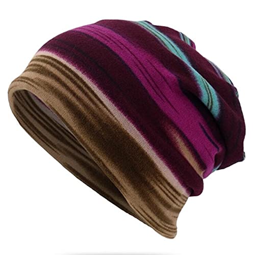 Mütze Herren Damen, Beanie Damen Herren, 2 in 1 Winter Loop Schal Leichte Slouch Beanie Mütze Weiche Dünne Mütze Atmungsaktiv Elastisch Longbeanie für Frühling und Winter von Generisch