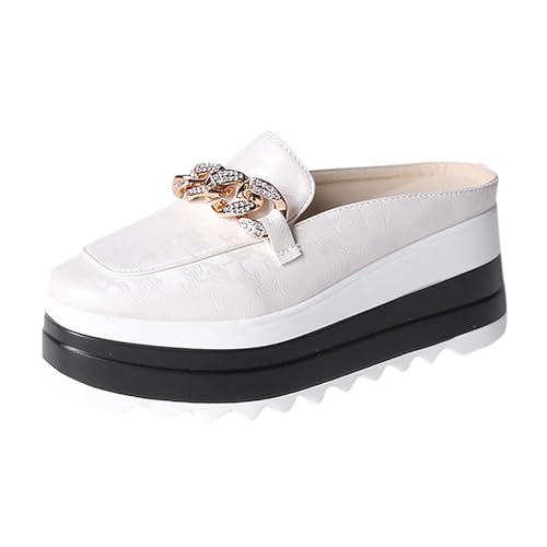 Mules, Clogs & Pantoletten Für Damen Mules Schuhe Gartenschuhe Gartenclogs Hausschuhe Sandalen Schlappen Holzclogs Mit Fussbett Vorne Geschlossen Sommer Duflex, Weiße, 41 Mules, Clogs & Pantoletten Für Damen Mules Schuhe Gartenschuhe Gartenclogs Hausschuhe Sandalen Schlappen Holzclogs Mit Fussbett Vorne Geschlossen Sommer Duflex, Weiße, 41 von Generisch