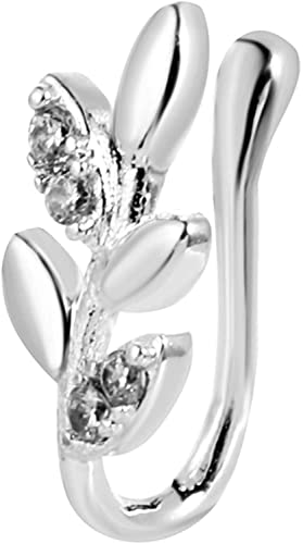 Multi-Style Fake Nasenringe für Damen und Herren, Nasenmanschette Non Piercing für Teen Grirls, Kleiner Clip On Nasenring, Fake Nasenpiercing Ring Nizza von Generisch