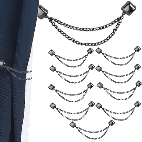 Multifunktionale Kleidungs-Magnetclips - Hijab-Magnete Mit Kette, Magnet-Clips für Hemden Für Damenbekleidung | Stiftlose Brosche 10 X Hijab-Stifte | Leistungsstarke Mehrzweck-Magnettasten, von Generisch