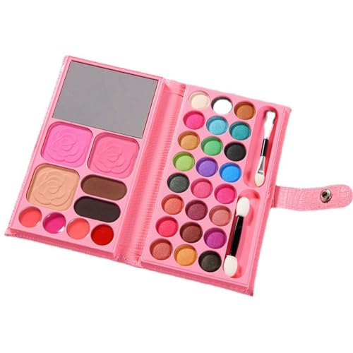 Multifunktionale Lidschatten-Palette, 33 Farben, Rouge, Lidschatten, Gesichtspalette, hohe Kapazität, F6J7, Kosmetik, glänzende Highlighter-Palette von Generisch