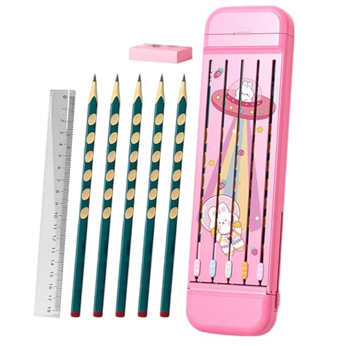 Multifunktions-Federmäppchen - Bleistift-Aufbewahrungsbox | Multifunktionale Organizer-Aufbewahrungsbox Für Bleistifte | Lineal-Unterteilung, Abstandshalter, Multi-Grid-Bleistiftbox Für Den Schulanfan von Generisch