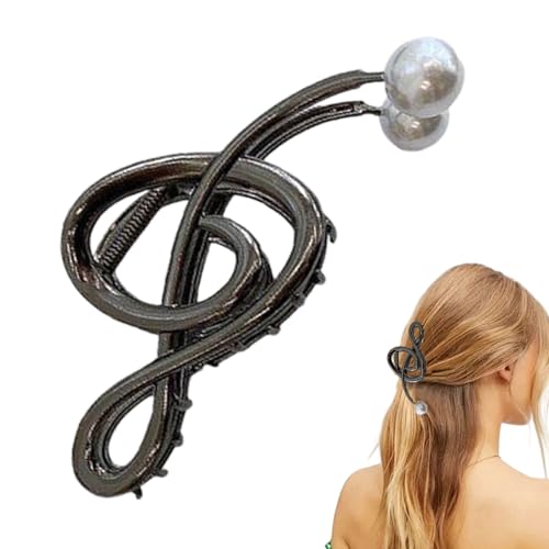 Music Note Hairclips | Hair Clip With Pearl - Non Slip Metal Hairpins, Fancy Musical Score Strong Hairpins For Women Girlsfunctional And Beautifu von Generisch