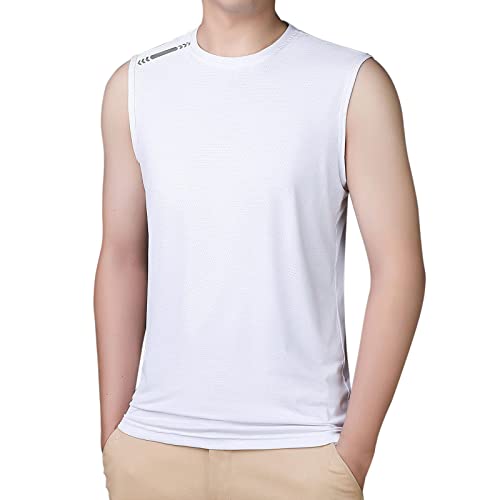 Muskelshirt Herren Schnell Trocknende Ärmelloses Große Größen Achselshirts Funktionsshirt Sport 3XL Wandern Lässig Gym Shirt Muskelshirts Atmungsaktiv Slim Fit Fitness Sommer Tank Top Unterhemd von Generisch