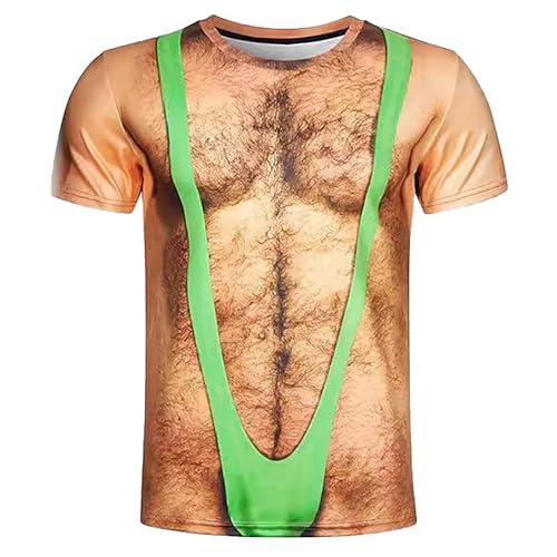 Muskelshirts Herren Lustige T Shirts Muskel Männer Shirt Sommer T-Shirt Fun Oversized Tshirt von Generisch